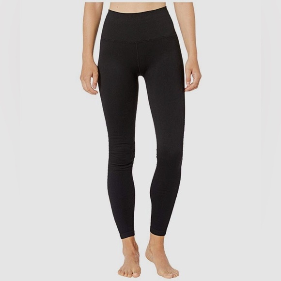 Spiritual Gangster Pants - Spiritual Gangster Ribbed Seamless Black High-Waisted Leggings Size XS/S